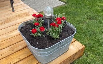 How to Make a DIY Self-Watering Planter Box & Bonus Summer Garden Hack