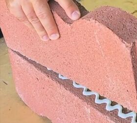 Why he glues 4 edging pavers together for this patio hack