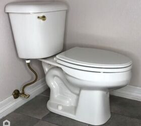how to fix a running toilet, Toilet from the side