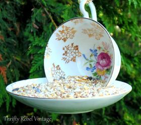 How to Make a Hanging Teacup Bird Feeder