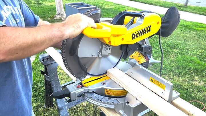 Cutting timber for the trellis