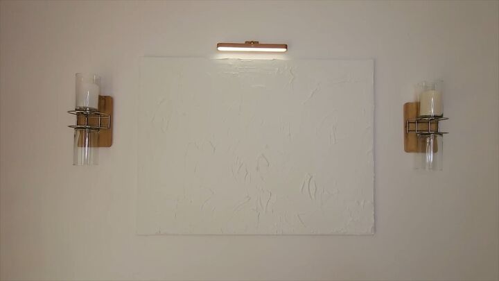 Enjoy the warm glow of your new wireless wall sconce