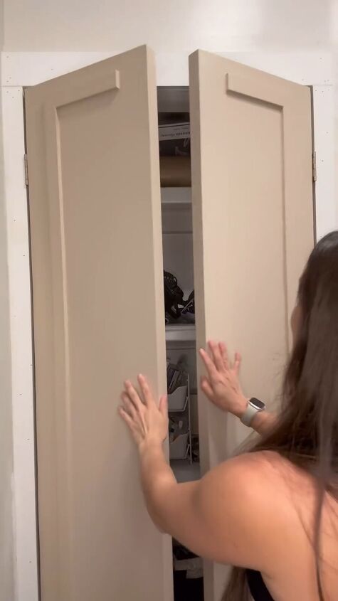 DIY alternative to bifold closet doors