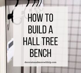 how to build a hall tree bench