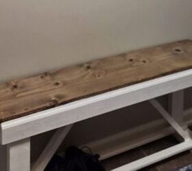 how to build a hall tree bench