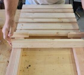 Assembling the planters with wood glue & brad nails.