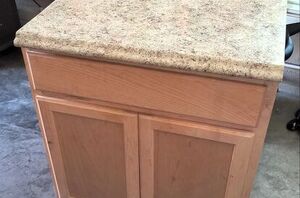 Why they added this thrifted cabinet to their kitchen (gorgeous idea!)