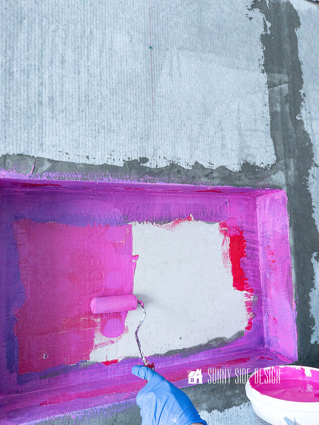 Coat shower niche and wall with two coats of a Redgard waterproofing membrane