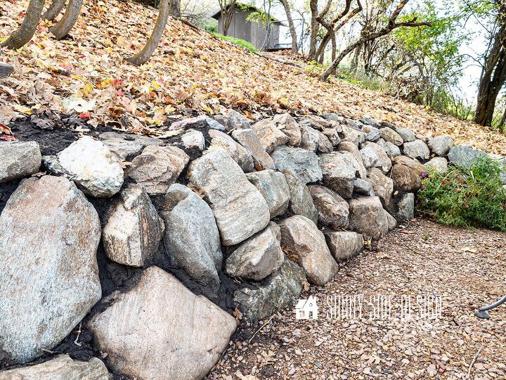 how to build a simple stone retaining wall for free