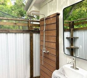 coastal farmhouse outdoor bathroom