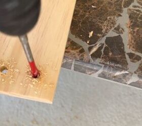 Drilling holes in the wood