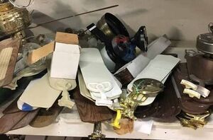 Why she saved a bunch of old ceiling fan blades (this is stunning!)