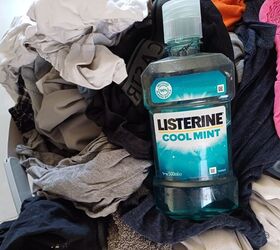 She dumps a capful of Listerine into her washing machine for a surprisingly smart hack