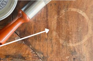 Do this to get rid of water rings on your wood furniture (totally vanished!)