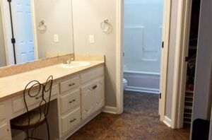 This gorgeous refresh has us completely rethinking our bathrooms tonight