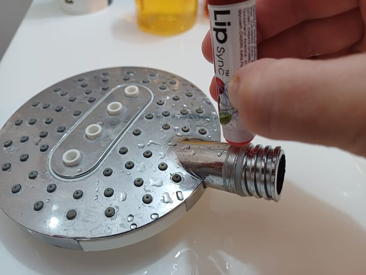 Chapstick for shower head repair