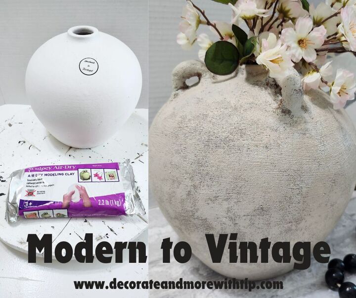 AIR DRY CLAY VASE DIY Hometalk air-dry-clay-vase-diy-hometalk
