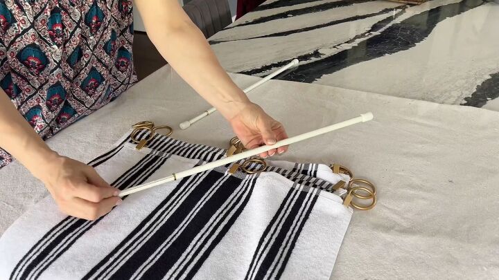 Incorporating kitchen towels into decor