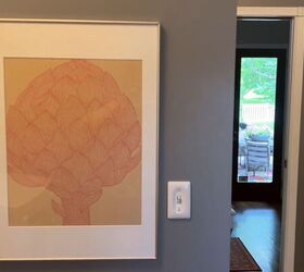 Turning tea towels into unique wall art