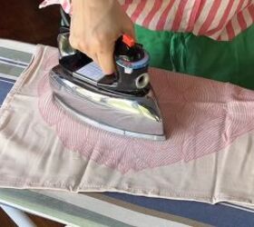 Ironing tea towels for crafts