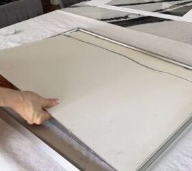 Tea towel wall art project