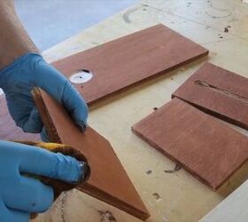 Staining wood panels