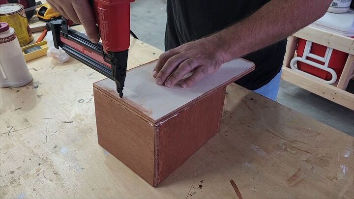 Nail the base into the box