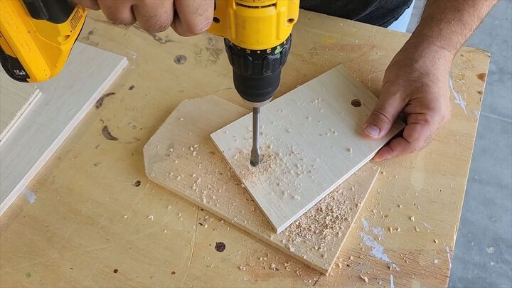 Drill holes in one of the side panels