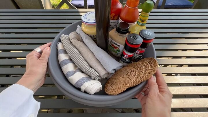 Easy entertaining with an outdoor Lazy Susan