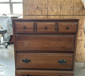 Don't even think about getting rid of those aging pieces of furniture until you see how she turned one of hers into something SO modern and stylish