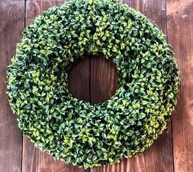 The simple way to seriously upgrade a cheap boxwood wreath