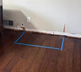 She tapes off a square on her floor for this striking trend we can't wait to copy