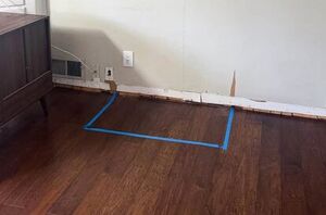 She tapes off a square on her floor for this striking trend we can't wait to copy