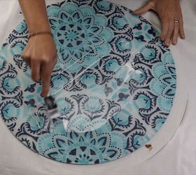 Shower curtain furniture makeover