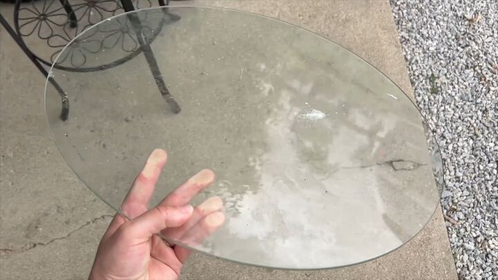 Step-by-step patio table transformation