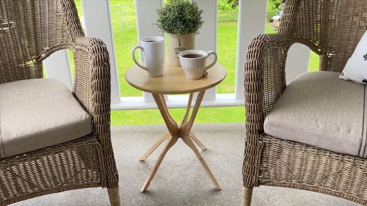 DIY hanger side table tutorial