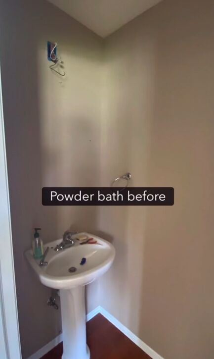 Before powder bathroom makeover