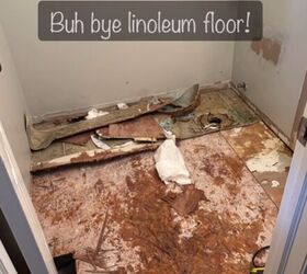 Removing the lino floor