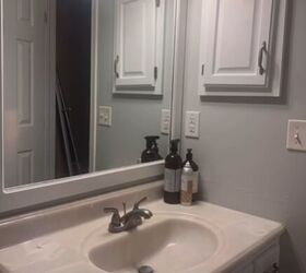 Before the small bathroom makeover