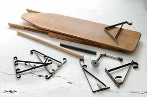 Use a few metal plant hanger baskets for this smart laundry room update