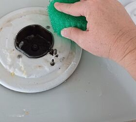 Scrubbing with the paste helps restore shine to your stovetop burners