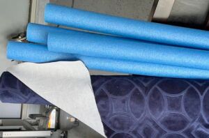 Wrap fabric around pool noodles for this gorgeous living room accent