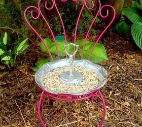 Easy Upcycled Chair Bird Feeder