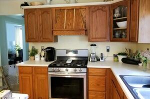 Don't paint your kitchen cabinets before you see her trick