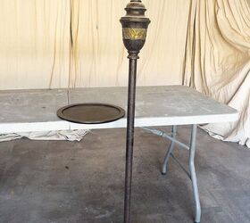 We still can't get over what she did with a thrifted floor lamp and a tray (stunning!)