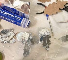 Tear a few pieces of aluminum foil for this gorgeous lighting upgrade