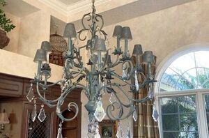 Transform your old light fixture—without taking it down!