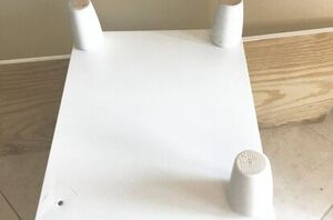 She adds feet to a filing cabinet for this gorgeous flip idea