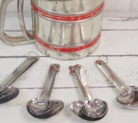 Hang measuring spoons in your garden for this whimsical upcycle