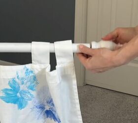 Step by step guide to making a curtain rod on a budget